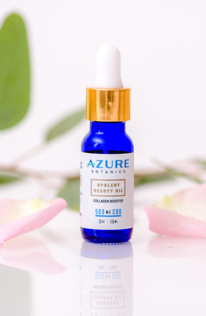 Opulent Beauty Oil Azure Botanics Full Spectrum Hemp Extract Oil CBD Skin Care